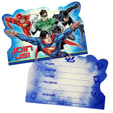 Justice League Invitations
