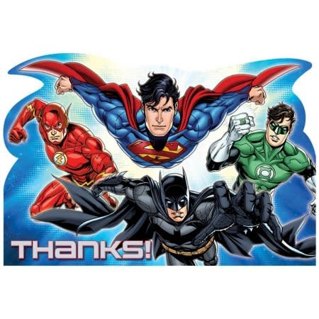 Justice League Thank You Cards