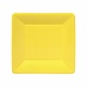 Grosgrain Square Paper Salad & Dessert Plates in Yellow - 8 Per Package