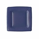 Grosgrain Border Square Paper Salad & Dessert Plates in Navy - 8 Per Package