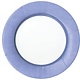 Linen Border Paper Dinner Plates in Lavender - 8 Per Package