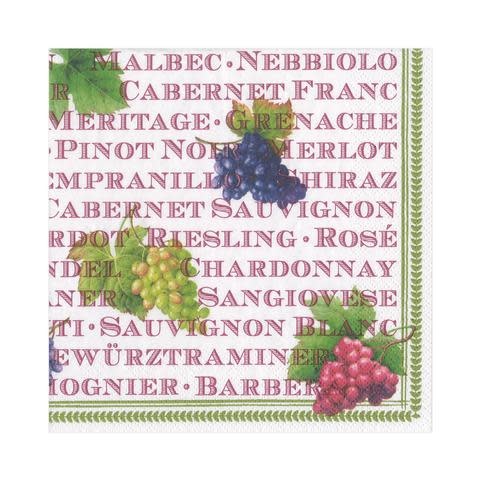 Vintages Paper Luncheon Napkins - 20 Per Package