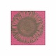 Etched Sunflower Paper Linen Cocktail Napkins in Fuchsia - 15 Per Package