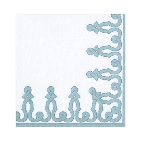 DESSIN PASSEMENTERIE STONE BLUE-PPR NAPKIN AIRLAID LUNCHEON-15 IN