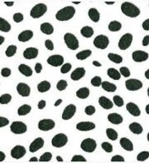 Spots Black Paper Linen Luncheon Napkin-15 Per Package