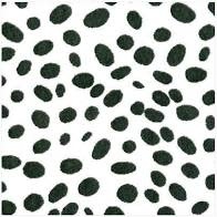 Spots Black Paper Linen Luncheon Napkin-15 Per Package