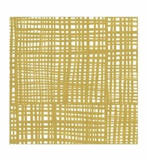 Raffiné Paper Linen Luncheon Napkins in Gold - 15 Per Package