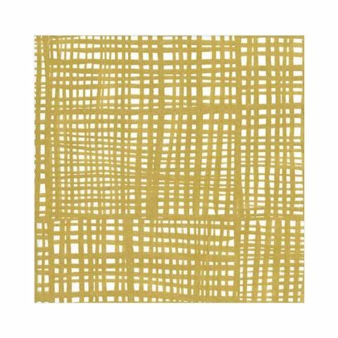 Raffiné Paper Linen Luncheon Napkins in Gold - 15 Per Package