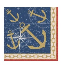 Weigh Anchor Paper Luncheon Napkins - 20 Per Package