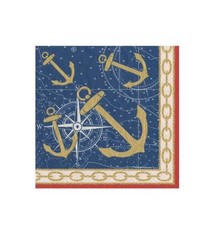Weigh Anchor Paper Cocktail Napkins - 20 Per Package