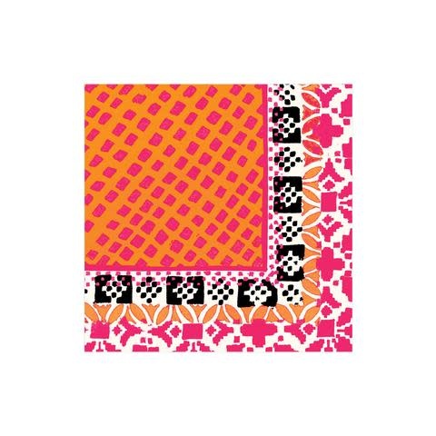 Frida Paper Cocktail Napkins in Black & White - 20 Per Package