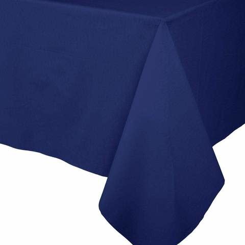 Paper Linen Solid Table Cover in Navy Blue - 1 Each