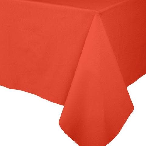 Paper Linen Solid Table Cover in Orange - 1 Each