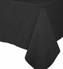 Paper Linen Solid Table Cover in Black - 1 Each