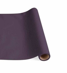 Paper Linen Solid Table Runner in Aubergine