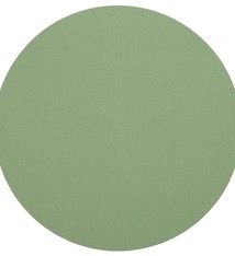 Classic Canvas Round Felt-Backed Placemat in Moss Green