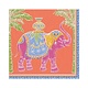 Royal Elephant Paper Luncheon Napkins in Orange - 20 Per Package