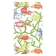 Tropical Reef Paper Guest Towel Napkins in White - 15 Per Package
