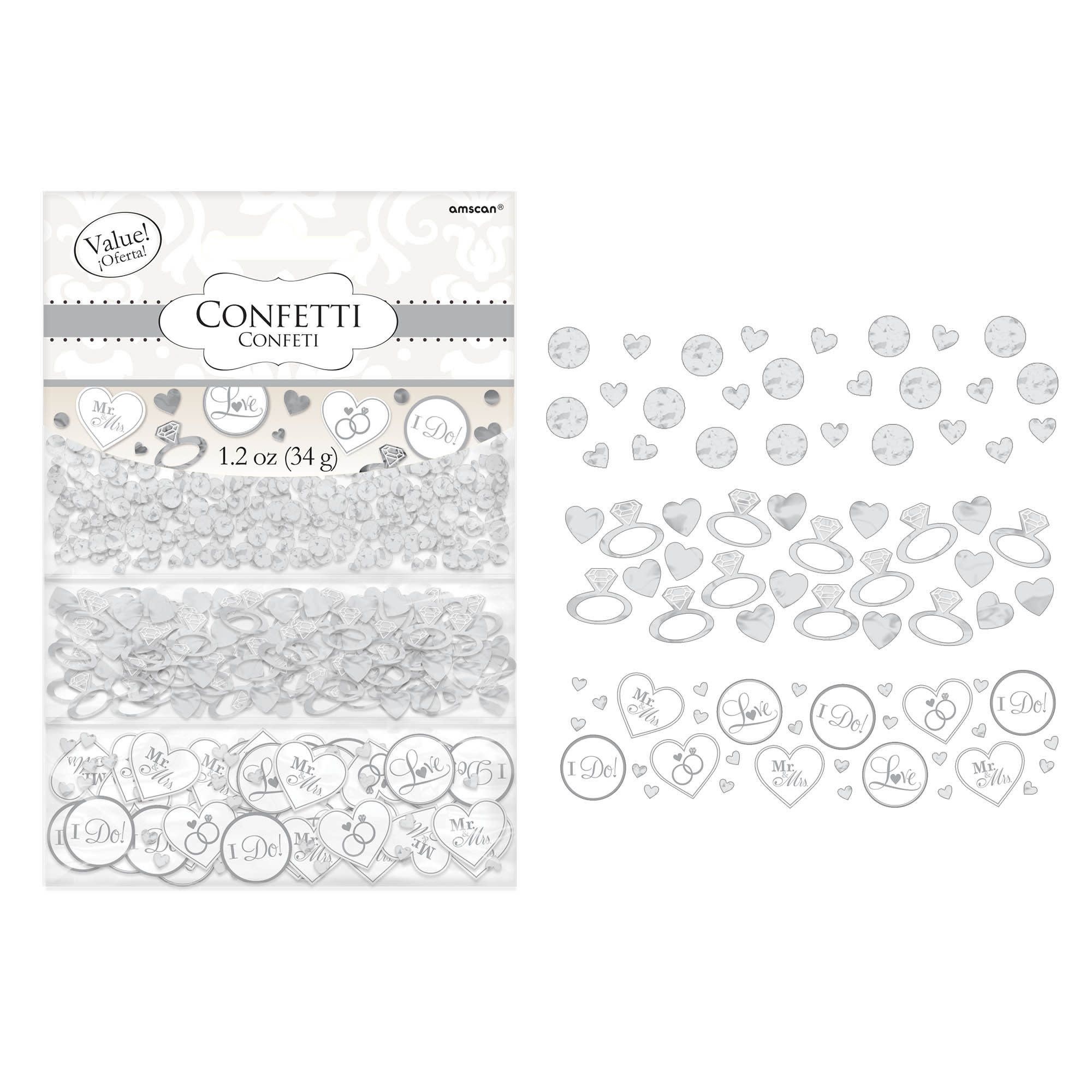 I Do & Ring Value Confetti- White