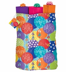 Colorful Balloons Birthday Gift Sack 44" by 36"