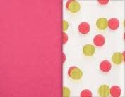 Tissue - Pink & Gold Dots, Hot-Stamped