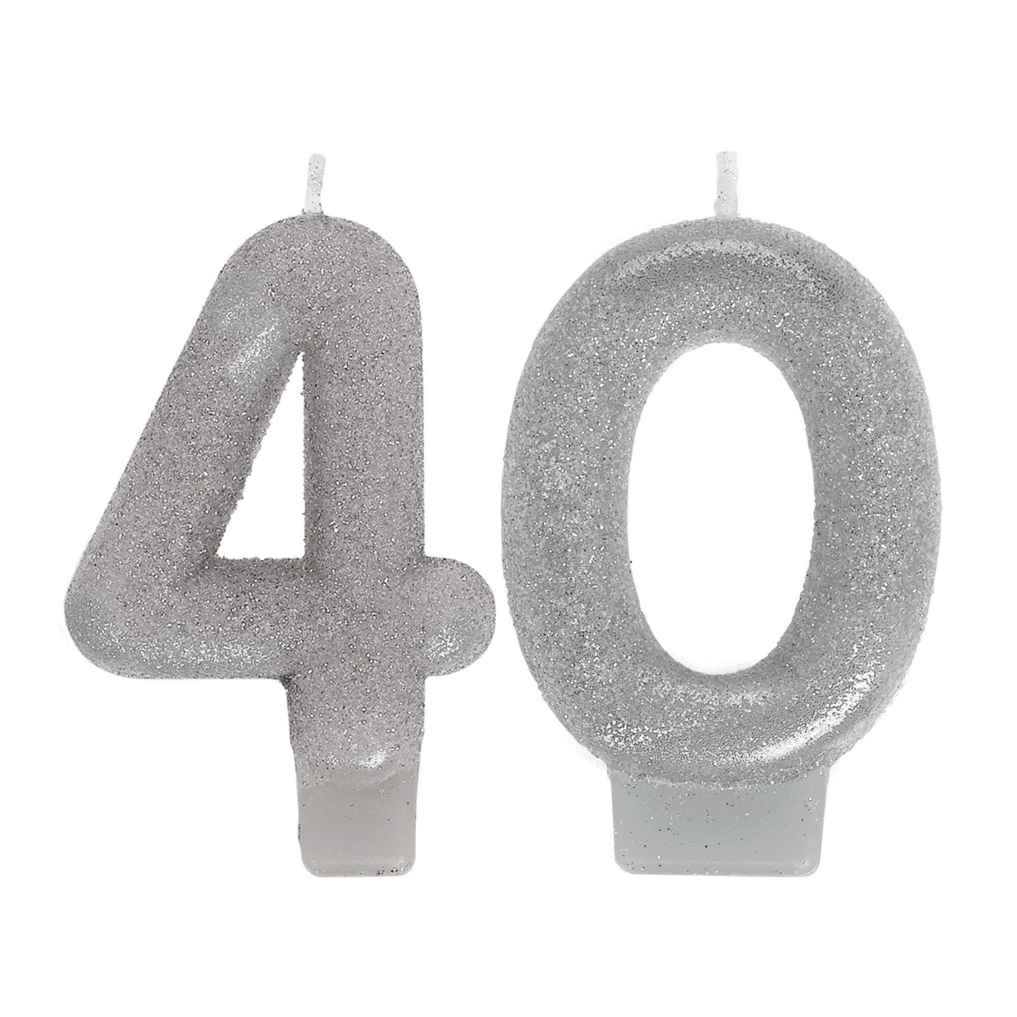 Sparkling Celebration 40 Numeral Candles