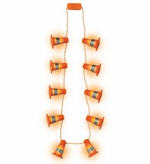 Over The Hill Construction Light Up Necklace