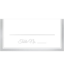 Place Card W/Silver Trim