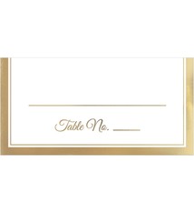 Place Card W/Gold Trim