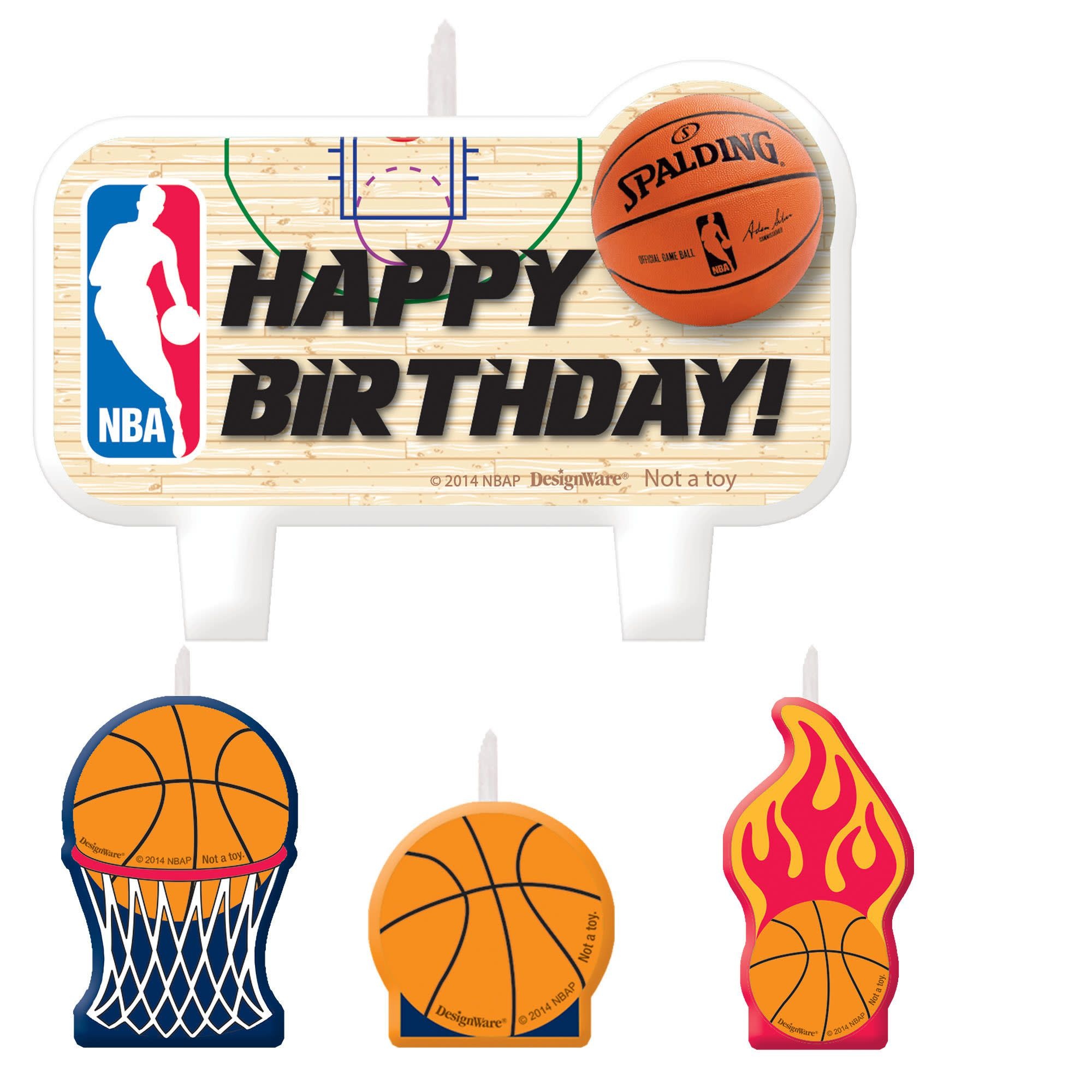 NBA Birthday Cake Candle Set