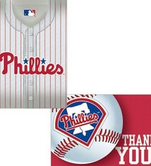 Philadelphia Phillies Invitations & Thank You Notes for 8
