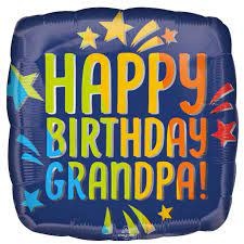 18" Mylar "Happy Birthday Grandpa!!"  - #152