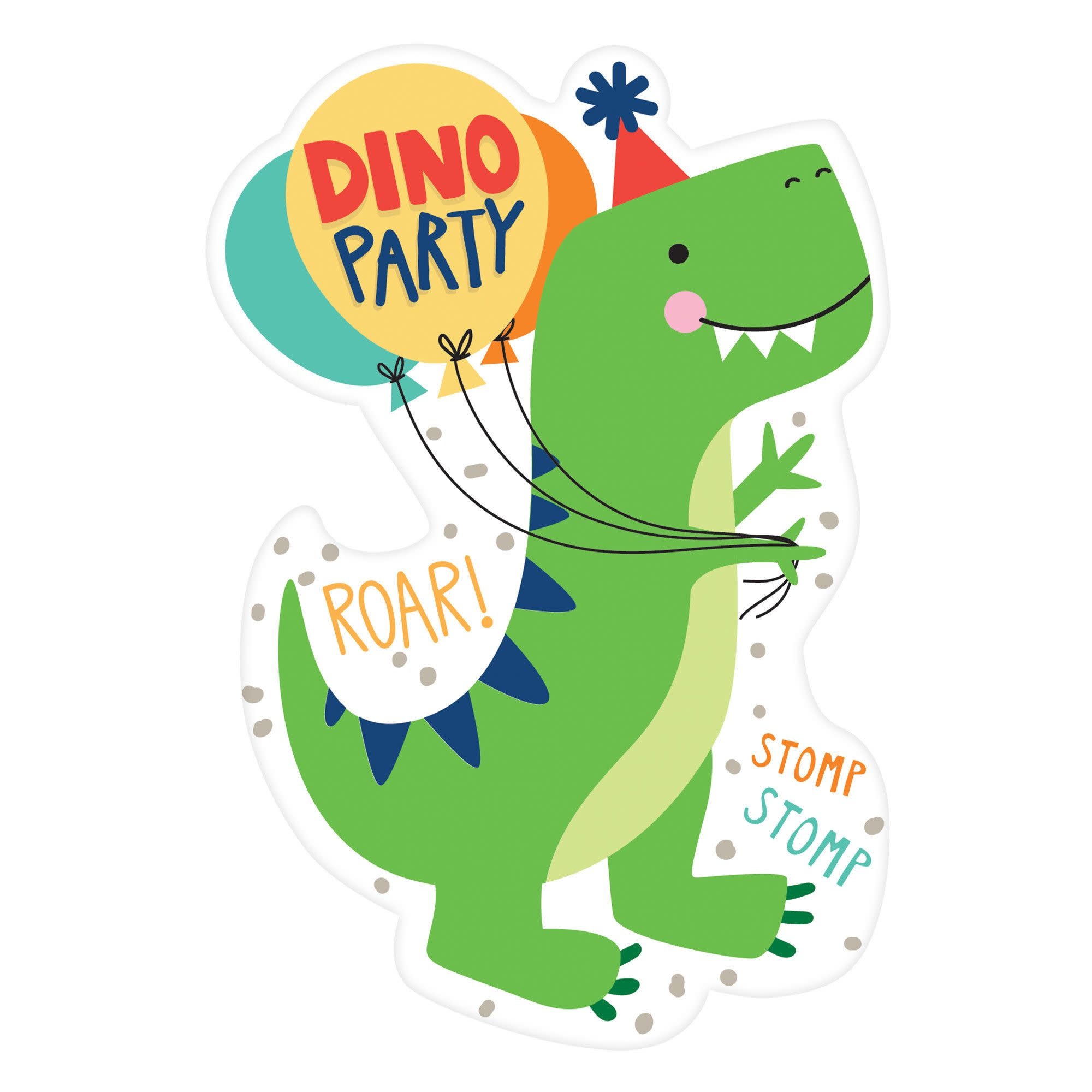 Dino-Mite Postcard Invitation