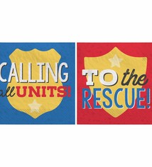 First Responders Beverage Napkins