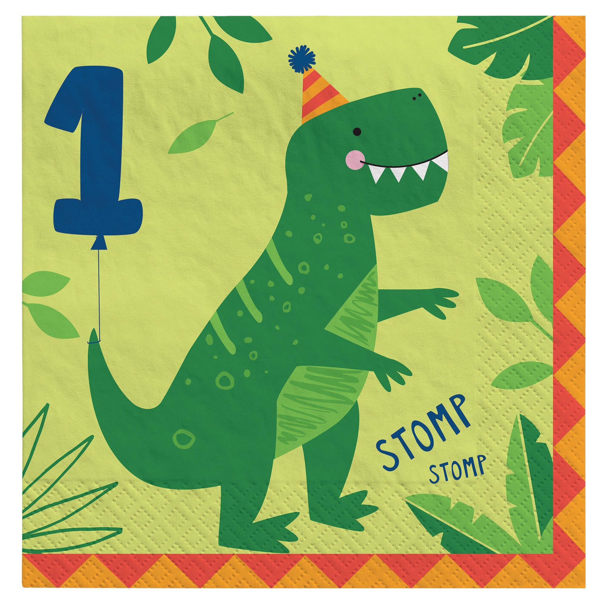 Dino-Mite Luncheon Napkins -1st Birthday