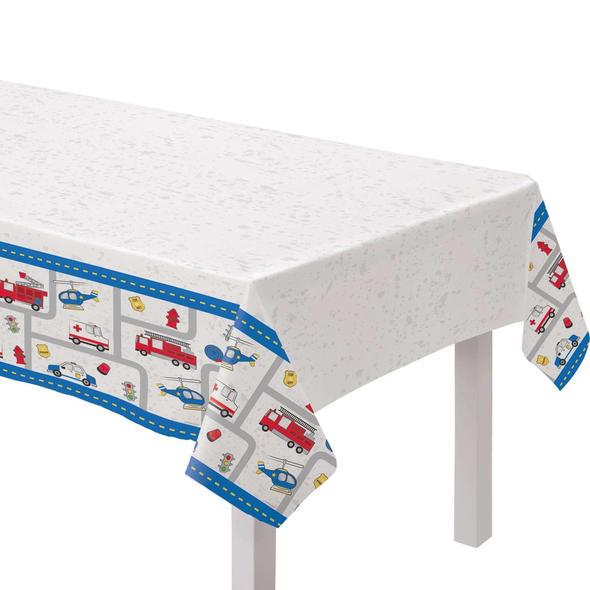 First Responders Plastic Table Cover