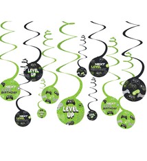 Level Up Spiral Decorations