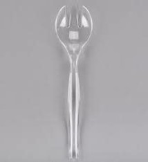 Clear Serving Fork