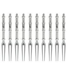 Translucent Pick Forks Hi-Ct. - Silver