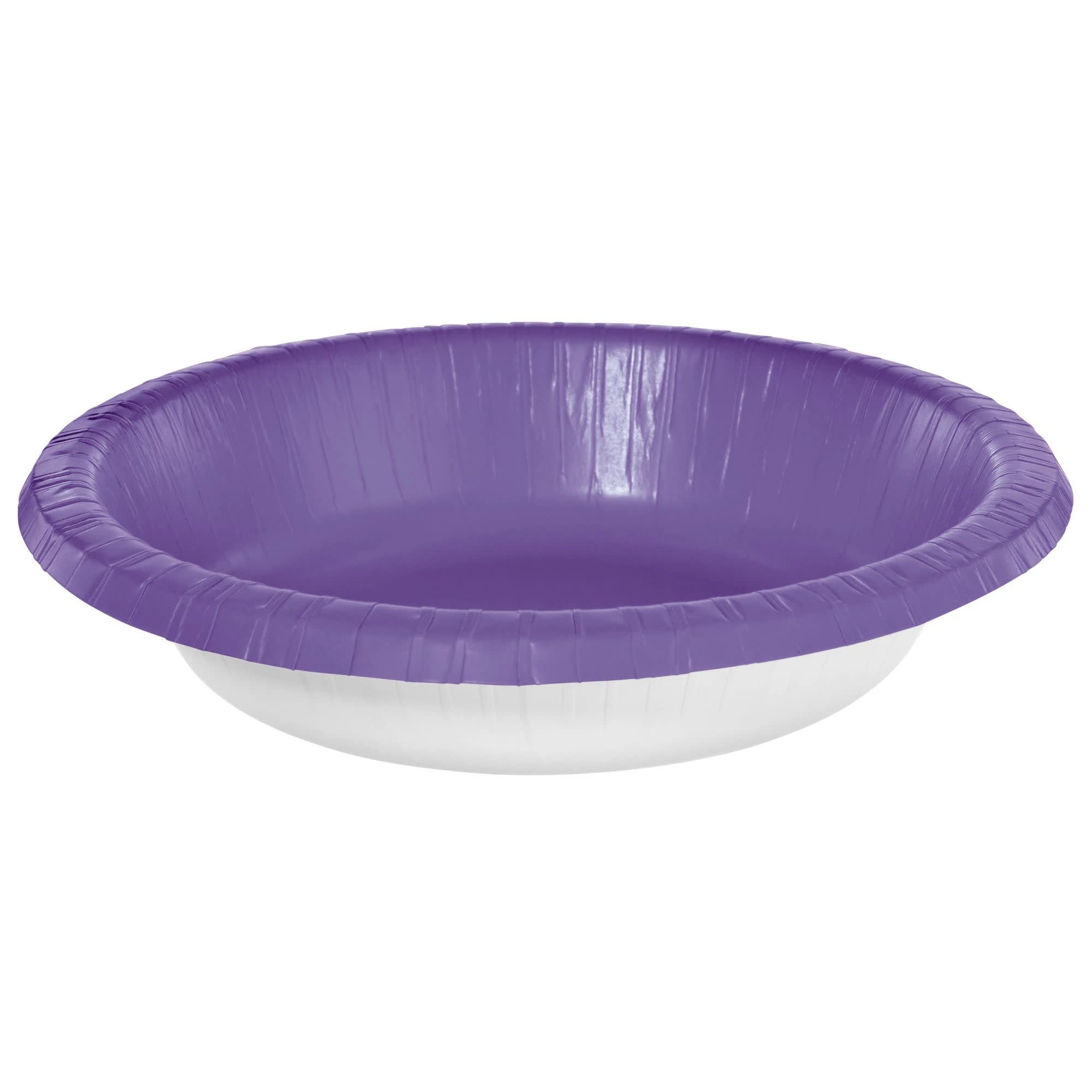 20 Oz. Paper Bowls, Mid Ct. - New Purple