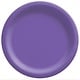 8 1/2" Round Paper Plates, Mid Ct. - New Purple