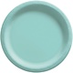 8 1/2" Round Paper Plates, Mid Ct. - Robin's-Egg Blue