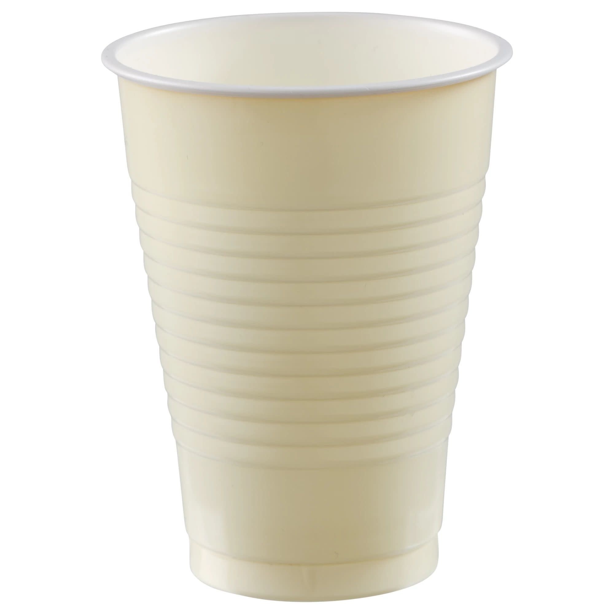 12 oz. Plastic Cups, Mid Ct. - Vanilla Creme