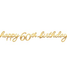 Golden Age Birthday 60th Letter Banner