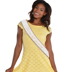 Golden Age Birthday 40th Fabric Sash