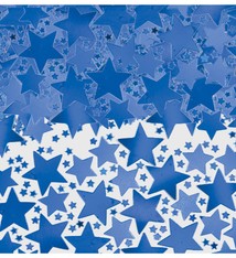 Blue Metallic Star Confetti