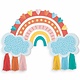 Retro Rainbow Wall Decorating Kit