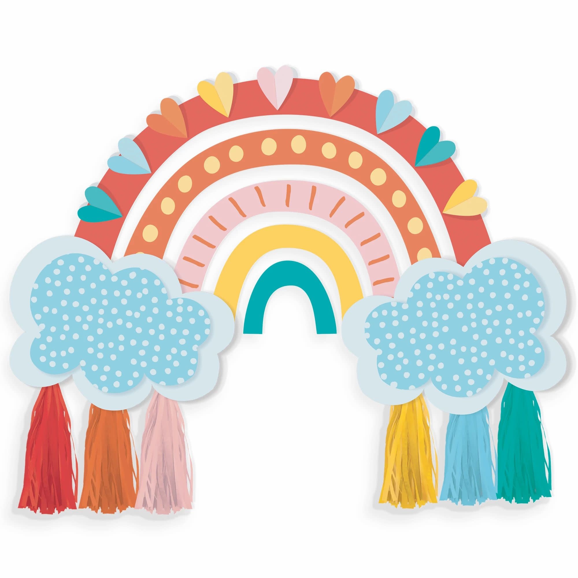 Retro Rainbow Wall Decorating Kit