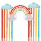 Retro Rainbow Hanging Decorating Kit