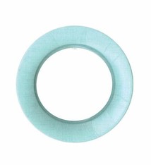 Linen Border Paper Salad & Dessert Plates in Robin's Egg Blue - 8 Per Package